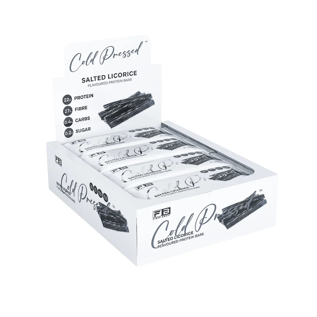 Keto Direct Fibre Boost Bars BULK BUY Salted Licorice 60g x12