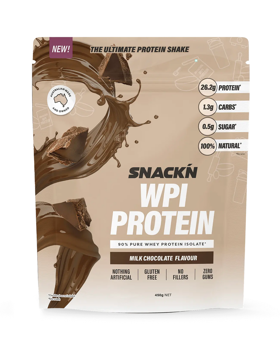 Snack'n WPI Protein Powder Milk Chocolate Flavour 450g Keto Direct