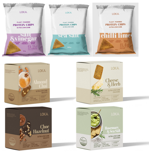 Keto Direct Loka 7 Pack Protein Chips, Lupin Crackers & Biscotti