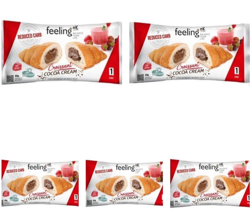 Bulk Buy 5 packs **Low Carb** Croissant With Chocolate Filling 65g (Be
