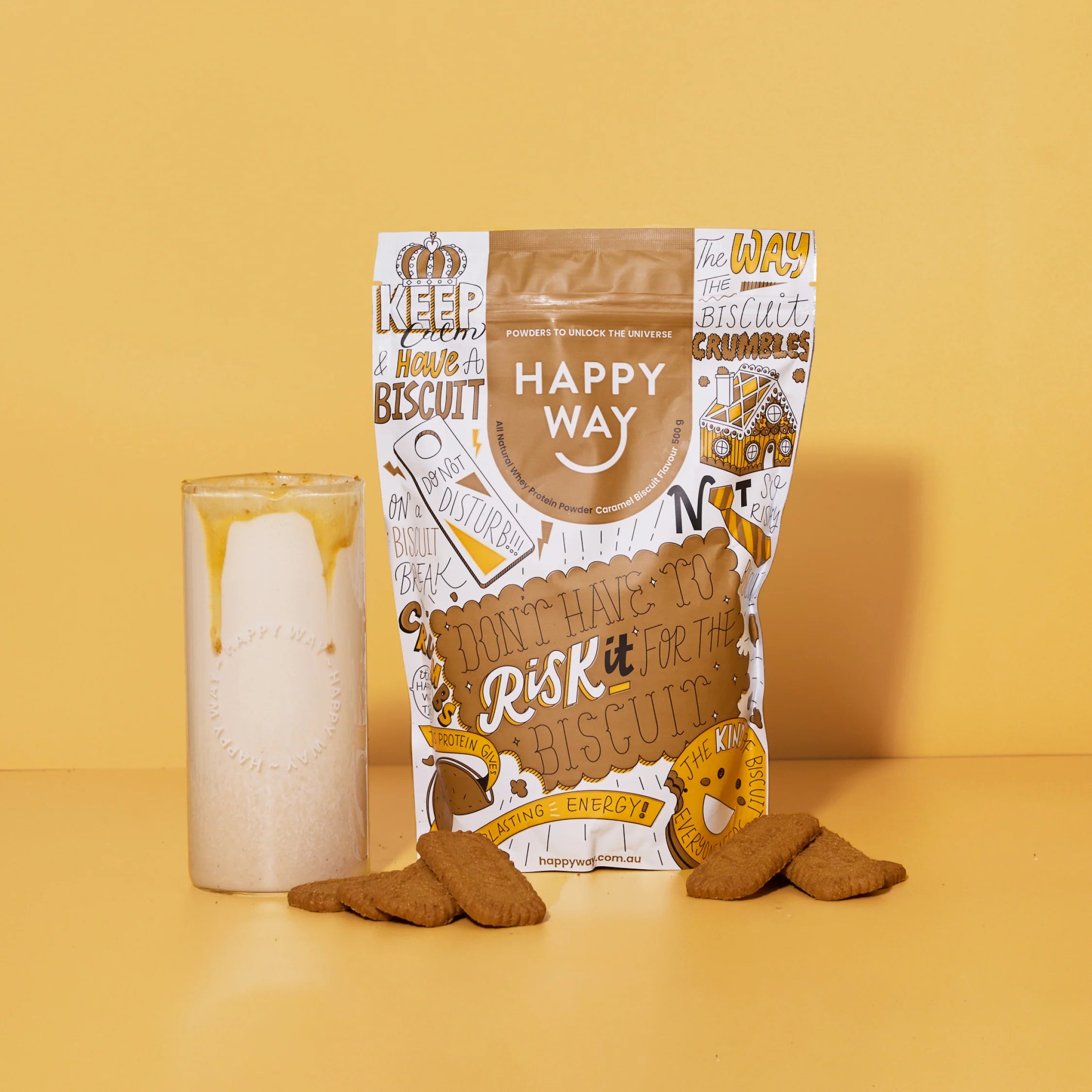 Keto Direct HAPPY WAY Chocolate Whey Protein Powder 60g